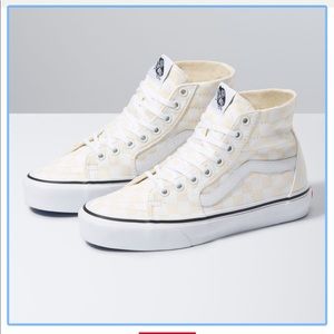 Used high top checkered vans!